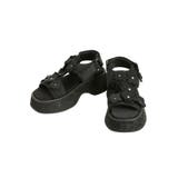 ブラック | 3D FLOWER SPORTS SANDALS/3Dフラワースポーツサンダル | CALNAMUR