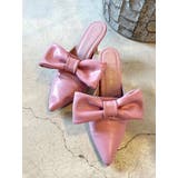 ピンク | BIG RIBBON CLIP MULE/ビッグリボンクリップミュール | CALNAMUR