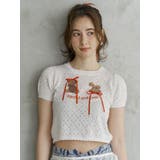 BEAR PRINT RIBBON KNIT /ベアプリントリボンニット | CALNAMUR | 詳細画像10