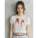 BEAR PRINT RIBBON KNIT /ベアプリントリボンニット | CALNAMUR | 詳細画像3