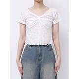 PETIT FLOWER RIBBON TSHIRTS/小花柄リボンTシャツ | CALNAMUR | 詳細画像6 
