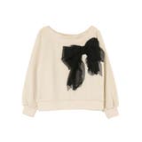 ベージュ | 2WAY RIBBON SWEAT/2WAYリボンスウェット | CALNAMUR