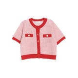 レッド | SUMMER TWEED KNIT CD/サマーツィードニットカーディガン | CALNAMUR