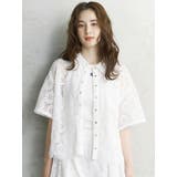 ホワイト | FLOWER LACE HALF | CALNAMUR