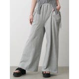 ライトグレー | POCKET GATHER SWEAT PT/ポケットギャザースウェットパンツ | CALNAMUR