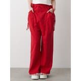 レッド | POCKET GATHER SWEAT PT/ポケットギャザースウェットパンツ | CALNAMUR