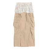 ベージュ | 2WAY LACE OVER | CALNAMUR