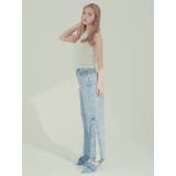 DENIM LINE SLIT PANTS/デニムラインスリットパンツ | CALNAMUR | 詳細画像3