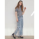 DENIM LINE SLIT PANTS/デニムラインスリットパンツ | CALNAMUR | 詳細画像6