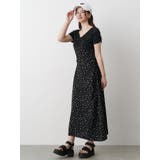 ブラック | TULLE LAYERED FLOWER | CALNAMUR
