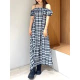 ダークミックス | ２ＷＡＹチェックロングワンピース | CALNAMUR