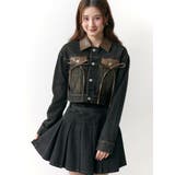 フェイクレザースウィッチングデニムジャケット | CALNAMUR | 詳細画像14 