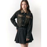 フェイクレザースウィッチングデニムジャケット | CALNAMUR | 詳細画像16 