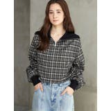 チェックニットソーブルゾン | CALNAMUR | 詳細画像16 