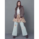 チェックニットソーブルゾン | CALNAMUR | 詳細画像5 