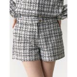 クラシカルツイードレイヤードライクミニマルショーツ | CALNAMUR | 詳細画像1