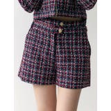 ダークミックス | クラシカルツイードレイヤードライクミニマルショーツ | CALNAMUR