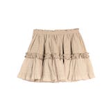 ベージュ | コットンギャザーボリュームスカート | CALNAMUR