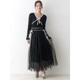 サイドライン&リボンチュールスカート | CALNAMUR | 詳細画像2 