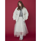 サイドライン&リボンチュールスカート | CALNAMUR | 詳細画像3 