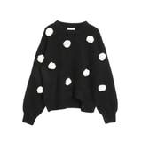 ブラック | バラモチーフニット | CALNAMUR