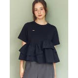 フリルヘムティアードTシャツ | CALNAMUR | 詳細画像14