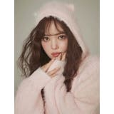 ピンク | ＣＡＴイヤーシャギーフーディー | CALNAMUR
