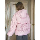 ピンク | パフショートバックリボンブルゾン | CALNAMUR