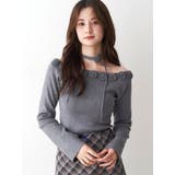 3Dローズチョーカー付きニット | CALNAMUR | 詳細画像23 