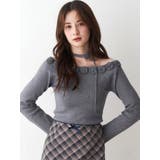 3Dローズチョーカー付きニット | CALNAMUR | 詳細画像25 