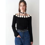 3Dローズチョーカー付きニット | CALNAMUR | 詳細画像31 