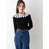 3Dローズチョーカー付きニット | CALNAMUR | 詳細画像33 