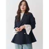 ダブルブレストペプラムジャケット | CALNAMUR | 詳細画像6 