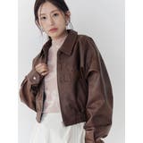 ヴィンテージフェイクレザーブルゾン | CALNAMUR | 詳細画像10 