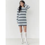 マルチボーダーポロニットワンピース | CALNAMUR | 詳細画像20 