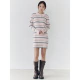 マルチボーダーポロニットワンピース | CALNAMUR | 詳細画像27 