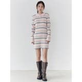 マルチボーダーポロニットワンピース | CALNAMUR | 詳細画像28 