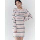 マルチボーダーポロニットワンピース | CALNAMUR | 詳細画像7 