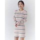 マルチボーダーポロニットワンピース | CALNAMUR | 詳細画像9 