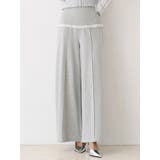 ライトグレー | 太リブベルトスウェットパンツ | CALNAMUR