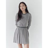 ニットプリーツミニスカート | CALNAMUR | 詳細画像6 