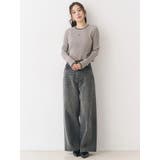 バックデザインワイドデニム | CALNAMUR | 詳細画像20 