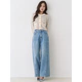 バックデザインワイドデニム | CALNAMUR | 詳細画像8 