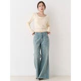 ローライズフレアデニムパンツ | CALNAMUR | 詳細画像11