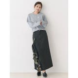 フリルスリットデニムミニスカート | CALNAMUR | 詳細画像7 