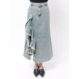 フリルスリットデニムミニスカート | CALNAMUR | 詳細画像9 