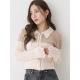 フロントジップバイカラーニット | CALNAMUR | 詳細画像13 