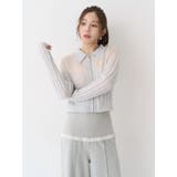 フロントジップバイカラーニット | CALNAMUR | 詳細画像16 