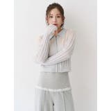 フロントジップバイカラーニット | CALNAMUR | 詳細画像17 