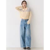 フロントジップバイカラーニット | CALNAMUR | 詳細画像19 